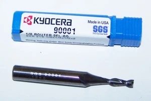1/8"" (.1250) 2 FLAUTA SGS ROUTER CARBURO MADERA Y PLÁSTICO 90001 1/4"" VÁSTAGO - Imagen 1 de 1