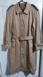 Burberry Trench Coat Men M Removable Wool Nova Check Lining Burberry's England - Picture 1 of 6