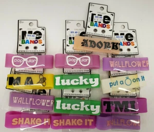 ME BANDS COLLECT TRADE WEAR SILICONE BRACELETS 13 TOTAL 8 DIFFERENT SAYINGS - Picture 1 of 6