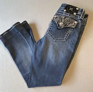 Jeans donna Miss Me 29 vita media stivaletto taglio strass tasche - Foto 1 di 13