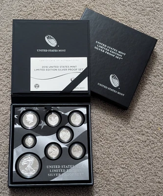 2016 United States Mint Limited Edition Silver Proof Set in OGP w/ CoA - Image 1 of 4