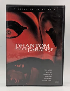 Phantom of the Paradise 1974 DVD w/ Insert Brian DePalma Paul Williams Horror - Foto 1 di 4