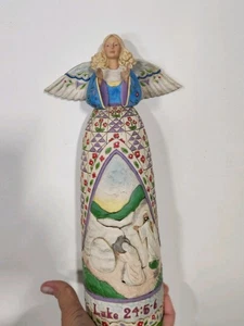 2005 Heartwood Creek Jim Shore Luke 24: 5-6 Angel Enesco Figurine - Picture 1 of 5