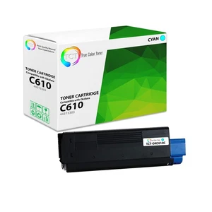 TCT Oki 44315303 Cyan Toner Cartridge For Okidata C610 C610n printer series - Picture 1 of 6