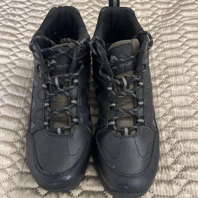 Ozark Trail Men's Hiking Boots Mid Top Leather, Black Size 8.  Excellent Cond. - Image 1 of 4