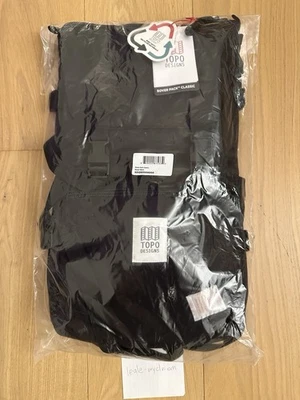 Mochila clásica Topo Designs Rover Pack negra bolsa de senderismo al aire libre nueva con etiquetas Foto 1 de 4