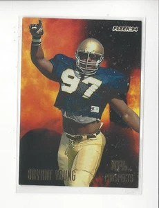 1994 Fleer Prospects #25 Bryant Young RC Rookie Notre Dame 49ers - Picture 1 of 2
