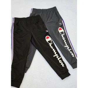 Champion Sweatpants 2 pair bundle lot boys Small Black and Gray - Picture 1 of 8