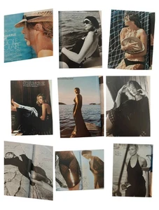 Vtg French ELLE Clippings EMMANUELLE BEART France 2005 Swimsuit Model - Picture 1 of 5