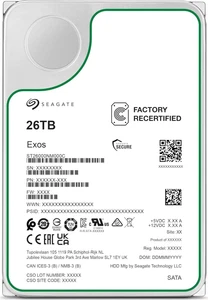 Seagate EXOS 26TB HDD 3.5 Zoll Server Festplatte SATA3 24/7 7200rpm ST26000NM000 - Bild 1 von 5