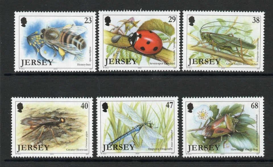 Jersey 2002 Insects set SG 1046-1051 Mnh. - Image 1 of 1