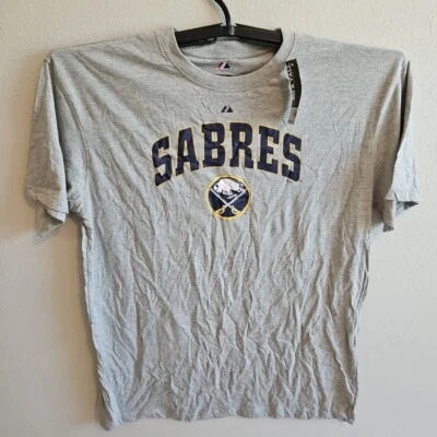 Buffalo Sabres Majestic Shirt Mens Size 3XT Big And Tall NWT Gray NHL Hockey - Image 1 of 4
