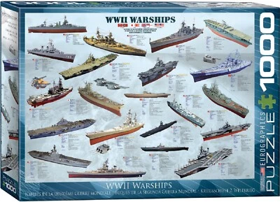 EuroGraphics World War II War Ships 1000 Piece Puzzle  - Image 1 of 3