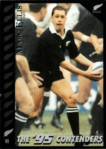 1995 NEW ZEALAND ALL BLACKS World Cup Card MARC ELLIS Contenders - Picture 1 of 2