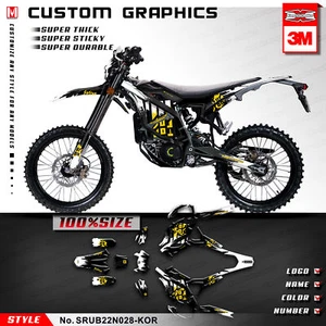 Kungfu Graphics Custom Stickers Full Wrap Kit for Sur-Ron Ultra Bee Surron Decal - Foto 1 di 30