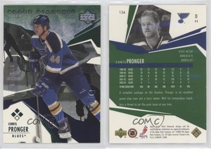 2003-04 Upper Deck Black Diamond Green /100 Chris Pronger #134 HOF