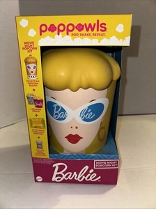 POPPOWLS Barbie RETRO secchiello popcorn da collezione ciotole film notte NUOVO - Foto 1 di 6