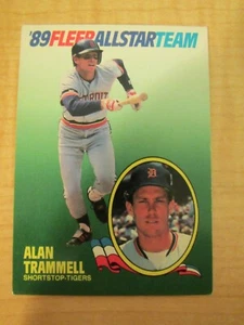 1989 Fleer All Star Team Baseball Alan Trammell #11 of 12 Detroit Tigers - Picture 1 of 2