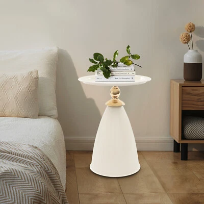 Small Round Side Table 55cm Side Table for Small Spaces Modern Couch End Table - Image 1 of 4