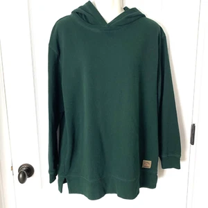 Vintage Ralph Lauren Hooded Sweatshirt women’s S Green Oversized Dry Goods LRL - Picture 1 of 8