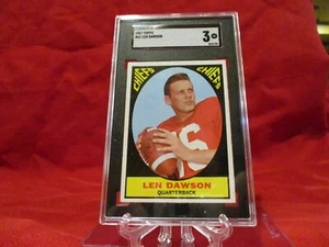 1967 Topps Football #61 Len Dawson Graded SGC 3 VG - Picture 1 of 2