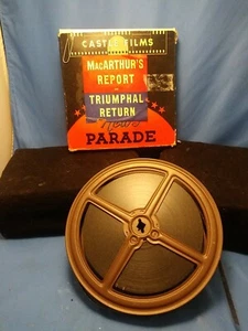 NEWS PARADE CASTLE FILMS MACARTHURS REPORT AND TRIUMPHAL RETURN 8mm - Picture 1 of 5