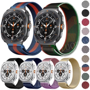 Milanese Loop Magnetic Metal Wristband Strap For Samsung Galaxy Watch Ultra 47mm - Picture 1 of 90