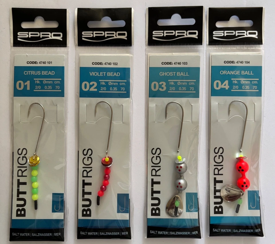 Spro Salt Butt Rigs 2/0 70cm Meeresvorfach Meeresangeln Plattfisch Scholle Butt - Bild 1 von 1