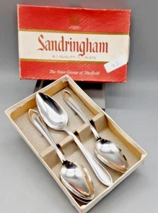 Vintage Viners A1 EPNS Silver Plated - 5 Grapefruit / Melon Spoons - Sandringham - Picture 1 of 7