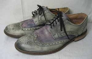 EXTON Herren Budapester Leder Halbschuhe 42 Made in Italy - Imagen 1 de 9