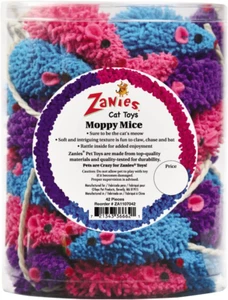 Zanies ZA11070 42 42-Piece Moppy Mice Canister Set Toy - Picture 1 of 6