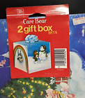 Vintage Care Bears 2 Gift Box Set 1983 Christmas Holiday  NEW Sealed NOS