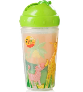 Taza de paja aislada Evenflo Zoo Friends 10 oz 6428512 - Imagen 1 de 4