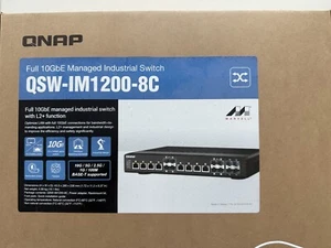 Switch fanless QNAP QSW-IM1200-8C (12 ports 10G) de qualité industrielle - Photo 1/9