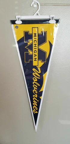 MICHIGAN WOLVERINES NCAA FELT PENNANT WITH HOLDER 11/15/20 Cover