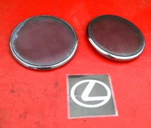 01-05 LEXUS IS300 FRONT DOOR PANEL SPEAKER COVER GRILL TRIM SET PAIR BOTH OEM - Picture 1 of 5