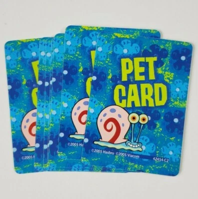 The Game of Life Board Game SpongeBob SquarePants 2005 Replacement PET Cards 7 - Image 1 of 4