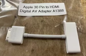 Apple 30 Pin to HDMI Digital AV Adapter A1388 - Picture 1 of 1