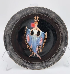House of Erté Royal Doulton Twilight Art Deco 8” Plate Franklin Mint No. RA1740 - Picture 1 of 4