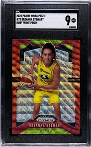 Panini Prizm WNBA 2020 Breanna Stewart Ruby Wave SGC 9 - Imagen 1 de 2