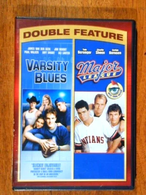 VARSITY BLUES 1995 & MAJOR LEAGUE 1989 DVD DBLE FEATURE BRAND NEW SEALED 2 DISC - Image 1 of 3