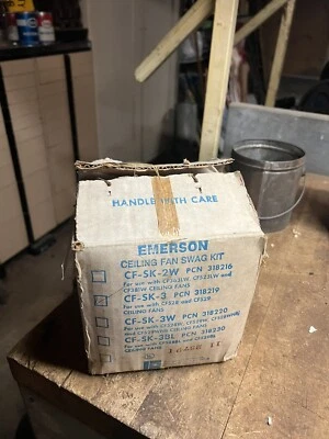 Vintage New NOS 1979 Mid Century Emerson Ceiling Fan Swag Kit Parts CF-SK-3 USA - Image 1 of 4
