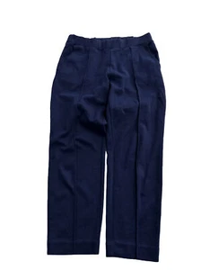 Pantalones de vestir para mujer J.Crew pequeños azules pintuck cintura elástica tirar BA559 - Imagen 1 de 13