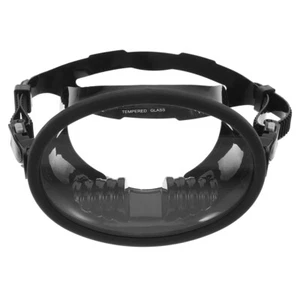 Freediving Water Mask Tempered Glass Oval HD Anti-Fog Scuba Goggles for Adults . - Picture 1 of 20