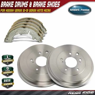 Tambor de freno trasero + zapata de freno de cerámica para Nissan Sentra 2013 2014-2019 2021-2023 Foto 1 de 4