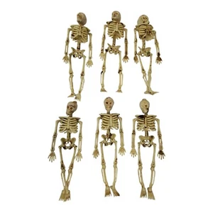 Miniatures Skeleton 6" Goth - Halloween Display/Decoration Lot of 6 - Bild 1 von 6