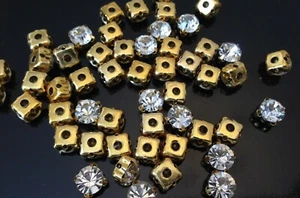 Diamantes de Diamante Grado AAA Cosidos Cristal Transparente para Vestir Hacer Artesanía Trabajo Reino Unido - Imagen 1 de 5