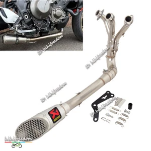 Cabezal de escape sistema completo + silenciador para Yamaha MT-09 XSR900 Tracer 9 2021-2024 - Imagen 1 de 12