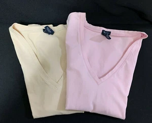 Camiseta Gap Sport Beige Talla S o Rosa Talla M Sin Mangas Elastizada Cuello en V - Imagen 1 de 5