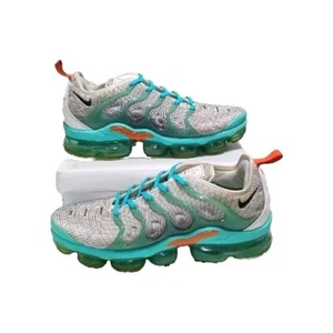 Nike Air VaporMax Plus Mens Sz 8.5 Aurora Green Cosmic Clay Orange Sneakers - Picture 1 of 15